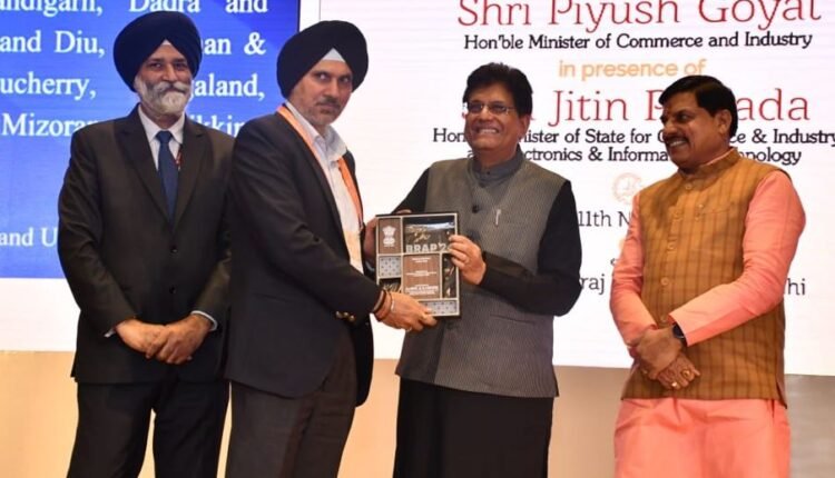 J&K Government honoured with top achiever award in EoDB, BRAP at Udyog Samagam 2025 in New Delhi