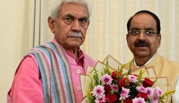 LG Sinha Reviews Rehabilitation and Academic Initiatives at SKUAST-Jammu During Meeting with VC