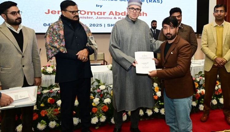 CM Omar Abdullah distributes compassionate appointment orders to 54 beneficiaries of Kashmir division