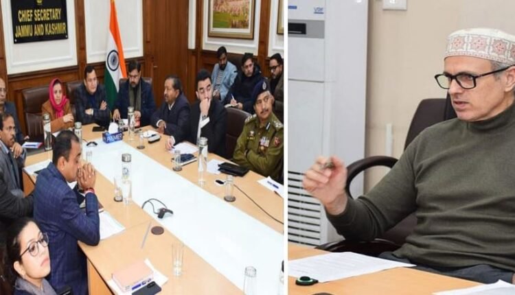 CM Omar Abdullah reviews winter preparedness ahead of predicted snowfall, precipitation in J&K
