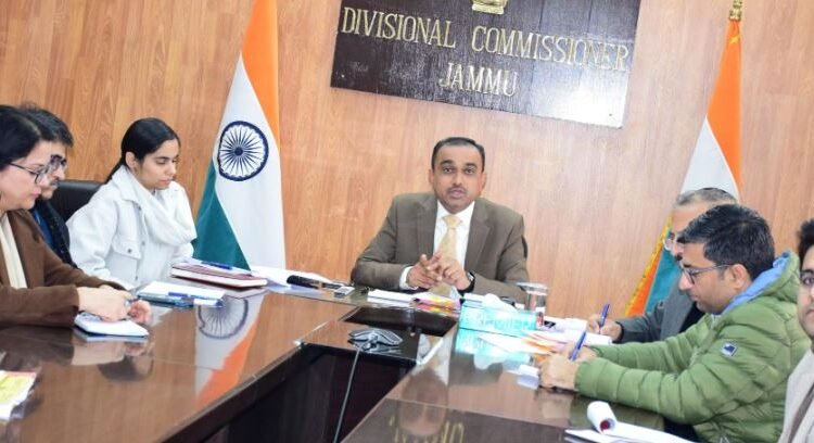 Ramesh Kumar reviews online revenue services, court pendency across Jammu Division