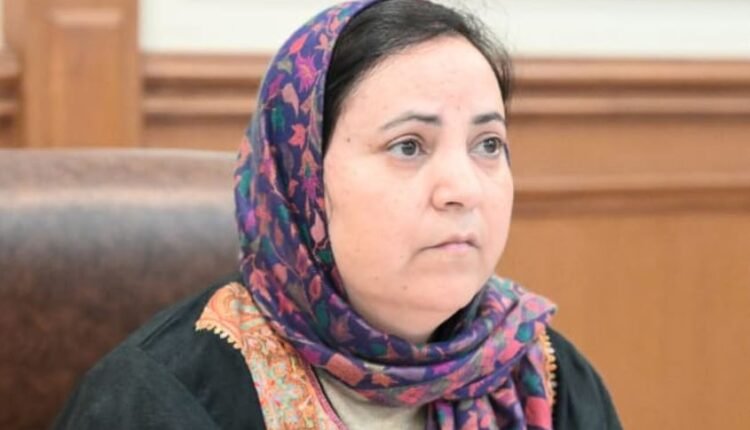 Sakeena Itoo reviews cleanliness, sanitation measures in GMCs, District Hospitals, other health facilities across Kashmir Division