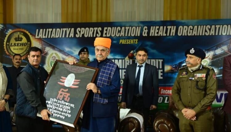 Lieutenant Governor inaugurates 6th edition of Kashmiri Pandit Premier League (KPPL) in Jammu