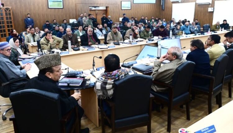 At district review, CM Omar Abdullah stresses on robust winter preparedness; fast-paced execution of development works in Budgam