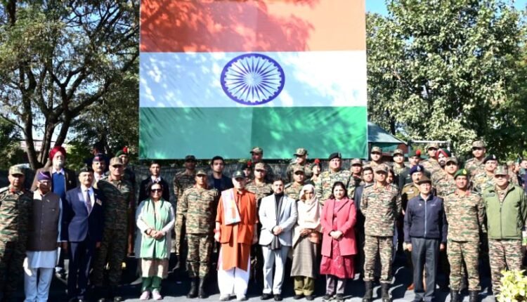 Vijay Diwas:  Lieutenant Governor unveils 108-ft high mast National Flag at Kachrial