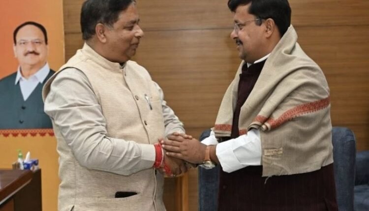 Sat Sharma felicitates BJP National Working President Nitin Nabin, calls his appointment a boost to party’s organizational strength