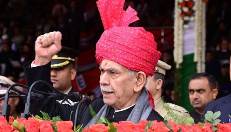 Lieutenant Governor Manoj Sinha unfurls National Flag at Republic Day function