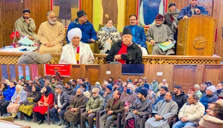 Dr. Farooq felicitates Ramzan on assuming responsibility as party's Addl General Secretary