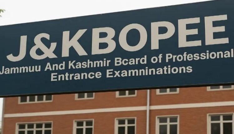 BOPEE announces counselling schedule for 50 supernumerary seats in new Medical Colleges of J&K