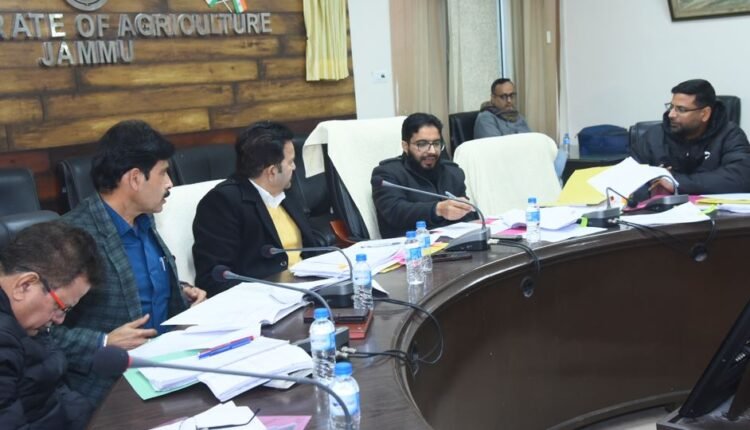 Agriculture Department Jammu holds DPC meeting for non-gazetted staff