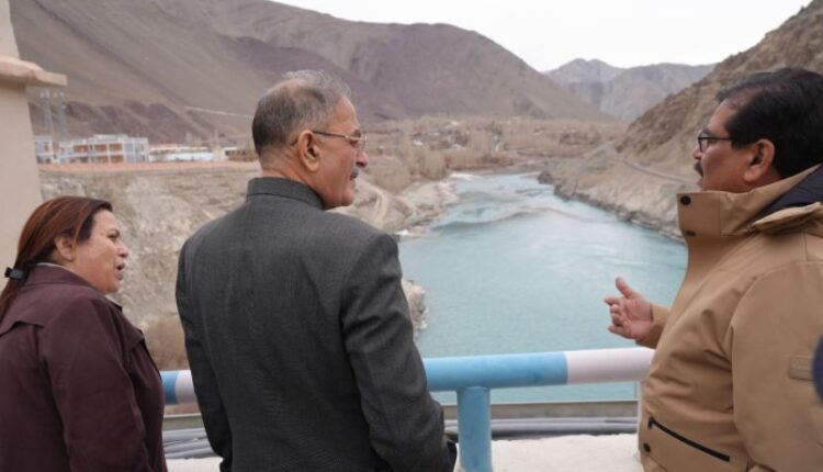 LG Kavinder reviews functioning of NHPC Nimoo Bazgo Power Project at Alchi