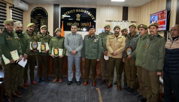 District Administration Ramban felicitates officers, officials for outstanding performance