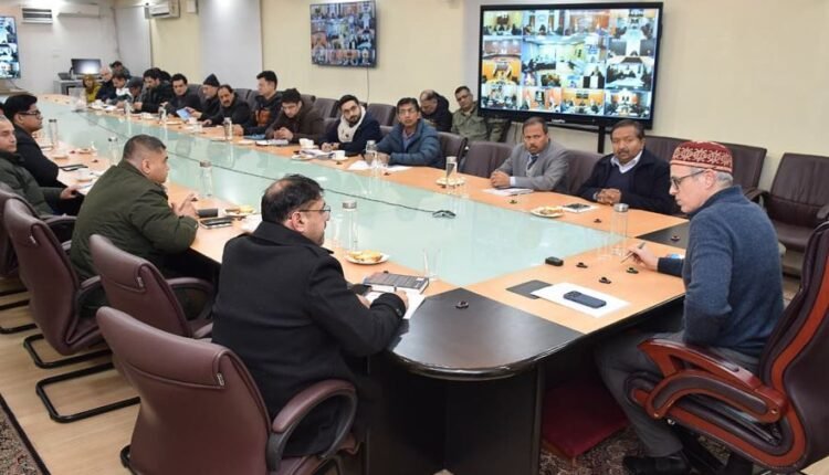 CM Omar Abdullah reviews situation after severe wind storms & snowfall across J&K