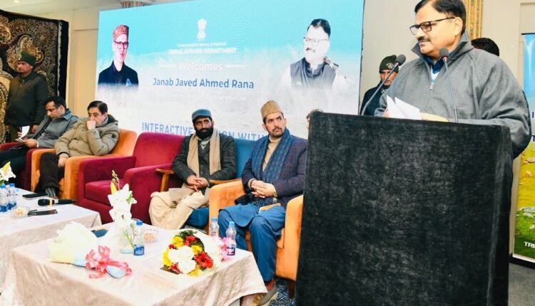 Javed Ahmad Rana engages tribal voices to shape inclusive and participatory development agenda in Kashmir