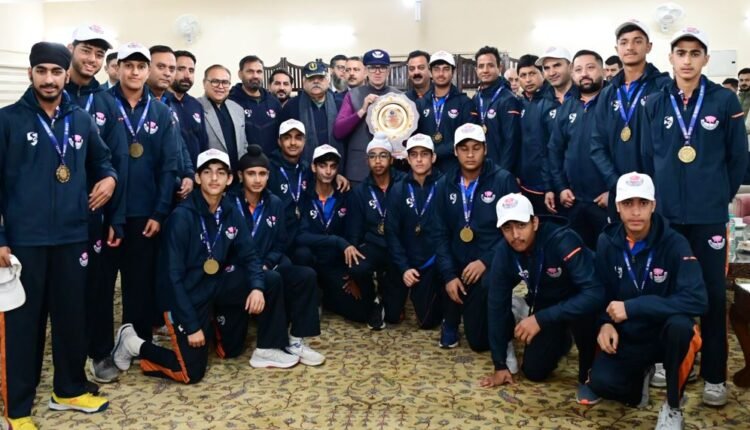 CM Omar Abdullah felicitates victorious J&K under-16 cricket team for historic Vijay Merchant Trophy win