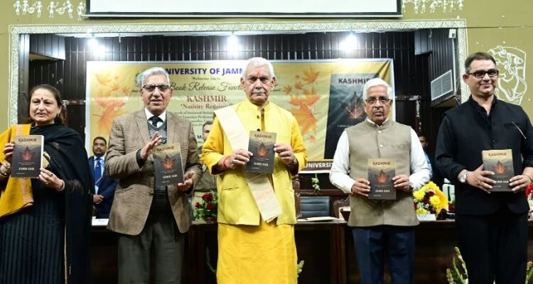 Lieutenant Governor releases Prof. Ashok Kaul’s book ‘Kashmir-Nativity Regained’