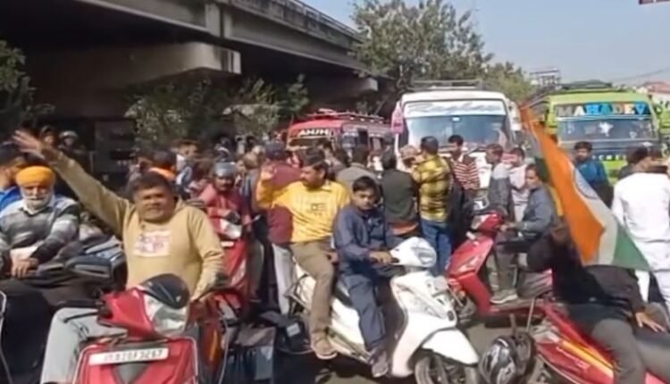 Differently Abled Protesters Block Dogra Chowk, Demand RPwD Act Implementation and Pension Hike