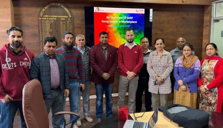 DIPR organises workshop on GeM portal at Jammu