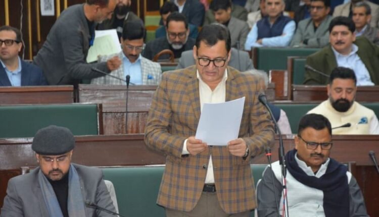 1200 posts referred to recruitment agencies; no proposal for new Veterinary Centres in Gulabgarh: Javid Dar