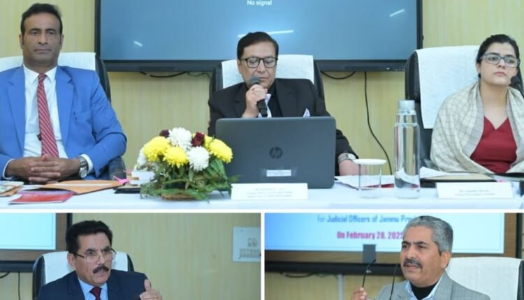 Judicial Academy organizes workshop on “Court Management, Mediation and Legal, Social & Psychological Dimensions of Dowry-Related Offences”