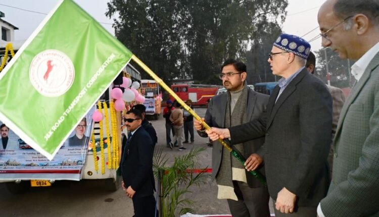 CM Omar Abdullah flags off J&K RTC buses to major religious destinations across country