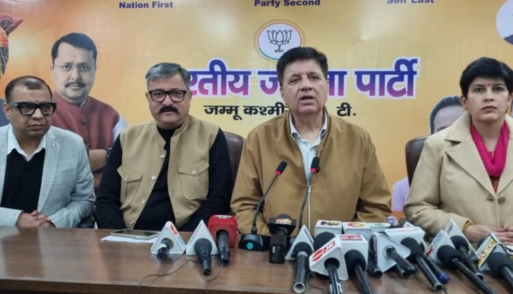 BJP Raises Jammu’s Concerns, Demands Justice and Inclusive Development Ahead of J&K Budget