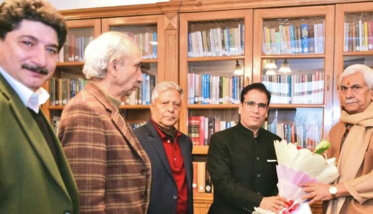 Tanvir Sadiq leads NC MLAs delegation to meet LG Manoj Sinha in Srinagar