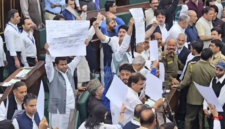 Pandemonium in Assembly as lawmakers trade slogans over Iran and Jammu issues