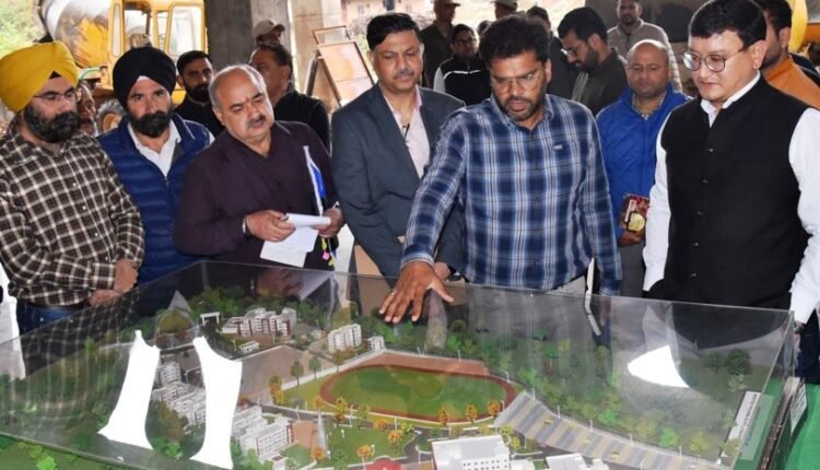 DC Udhampur inspects progress of ongoing construction at GMC Bailey