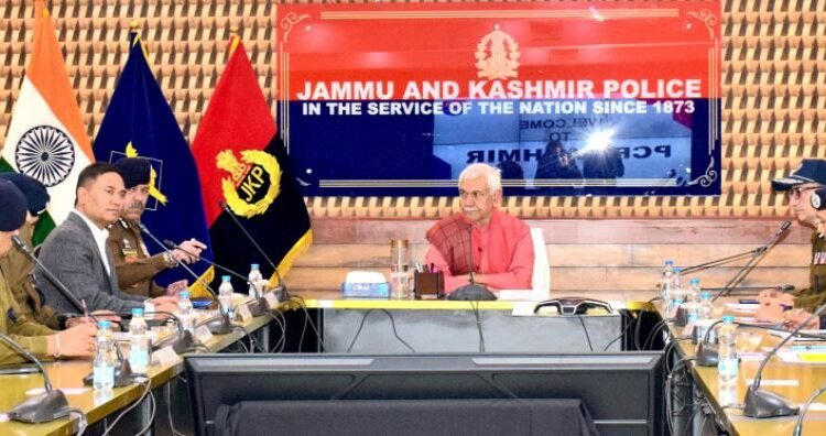 Lieutenant Governor reviews law & order situation at a high-level meeting at PCR Kashmir
