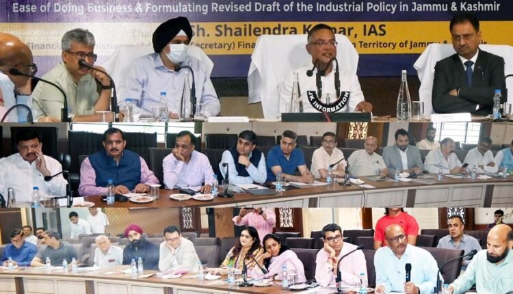 Committee on Ease of Doing Business and New Industrial Policy begins stakeholder talks in Jammu, promises competitive, investor-friendly J&K