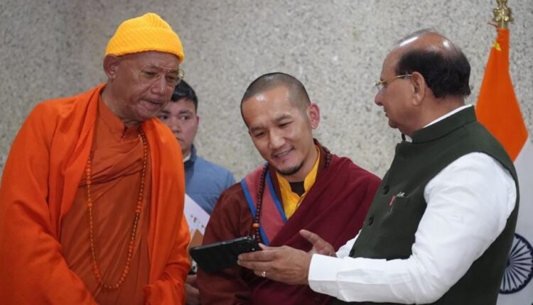 L-G VK Saxena meets Rinpoches to review preparations for Sacred Exposition of Holy Relics of Lord Buddha in Leh and Zanskar