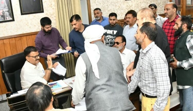 Javed Rana listens to public delegations at Civil Secretariat Jammu