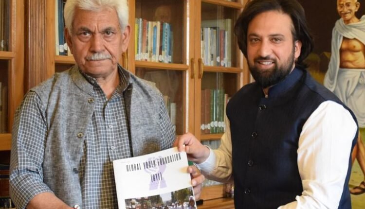Global Youth Foundation and Milli Trust representatives also call on LG Manoj Sinha in Srinagar