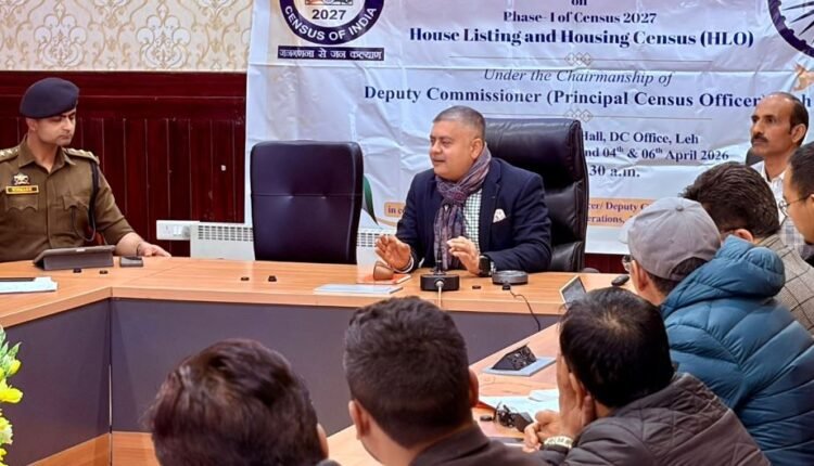 Amit flags core pointers during Leh District-Level Training on Census 2027 Phase-I (HLO)
