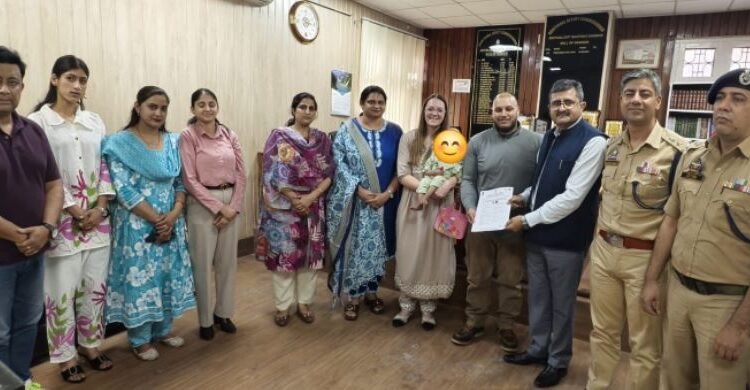 Udhampur admin facilitates maiden Inter-Country Adoption under Mission Vatsalya