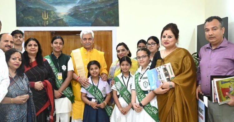 LG Manoj Sinha lauds DPS students for leading anti-drug campaign across Jammu and Kashmir