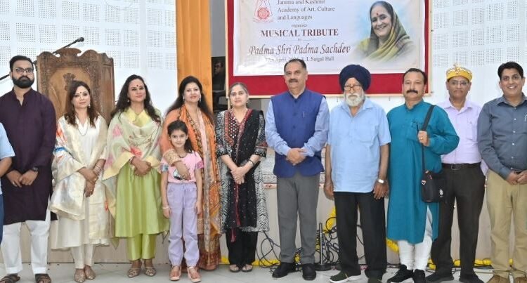 JKAACL offers musical tribute to Padma Shri Padma Sachdev