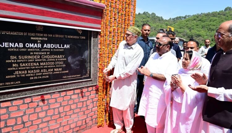 CM Omar Abdullah tours Rajouri’s Nowshera, inaugurates key road, upgraded 100-bedded hospital; reviews Sungal Tunnel works