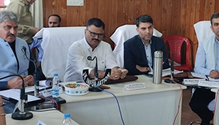 Rana chairs reviews development projects in Ramban; stresses timely execution, quality monitoring