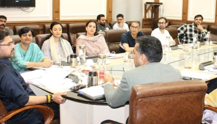 Satish Sharma reviews functioning of Youth Services & Sports Deptt