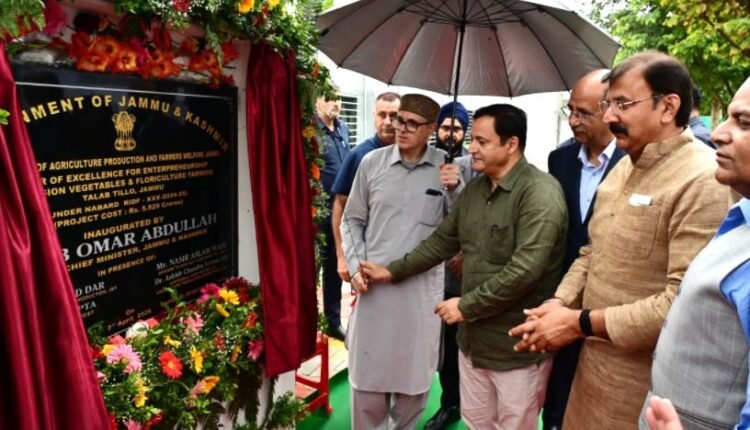 CM Omar Abdullah inaugurates ₹5.93 crore Centre of Excellence for Agriculture at Talab Tillo