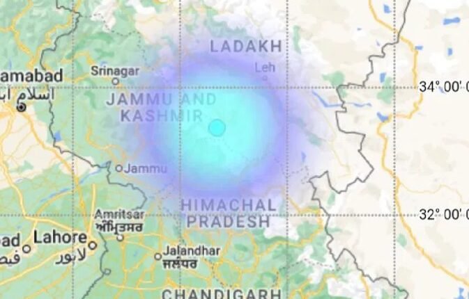 Mild Earthquake Hits Jammu and Kashmir, Kishtwar Identified as Epicentre