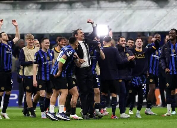 Inter Milan celebrate domestic double as European football season nears finale