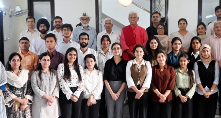 Lieutenant Governor interacts with students and faculty of Jammu University’s Design Your Degree Programme