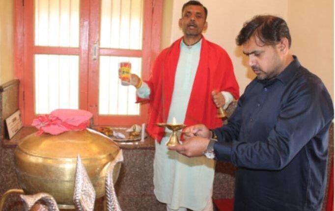 Satish Sharma attends Adhikmas Kumbh 2026 at Mattan, visits religious shrines; reviews sports infra in Anantnag