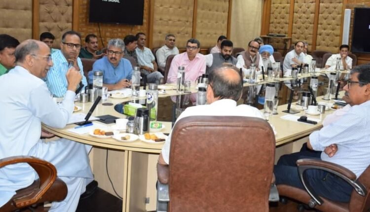 Advisor Nasir Aslam Wani holds interaction with Industrial, Trade Associations of Jammu