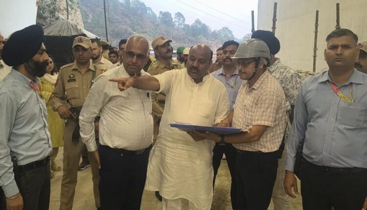 Deputy CM inspects Sungal Tunnel project at Kalidhar; emphasizes strict compliance to timelines, quality parameters