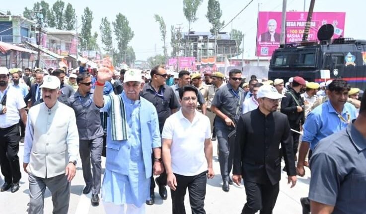 Lieutenant Governor Led Drug-Free J&K Padyatra in Kulgam