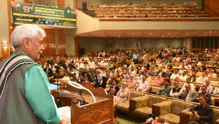 Lieutenant Governor delivers keynote address at Annual Conference of Indian Immunology Society ‘IMMUNOCON-2026’ at Srinagar